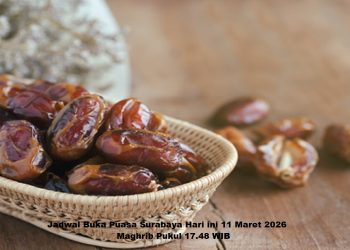 Jadwal Buka Puasa Surabaya Hari ini 11 Maret 2026, Maghrib Pukul 17.48 WIB
