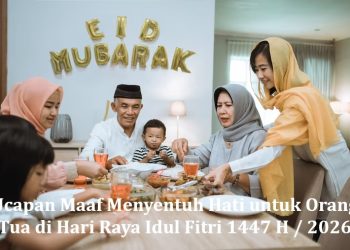 Ucapan Maaf Menyentuh Hati untuk Orang Tua di Hari Raya Idul Fitri 1447 H / 2026