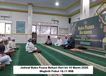 Jadwal Buka Puasa Bekasi Hari Ini 10 Maret 2026, Maghrib Pukul 18.11 WIB