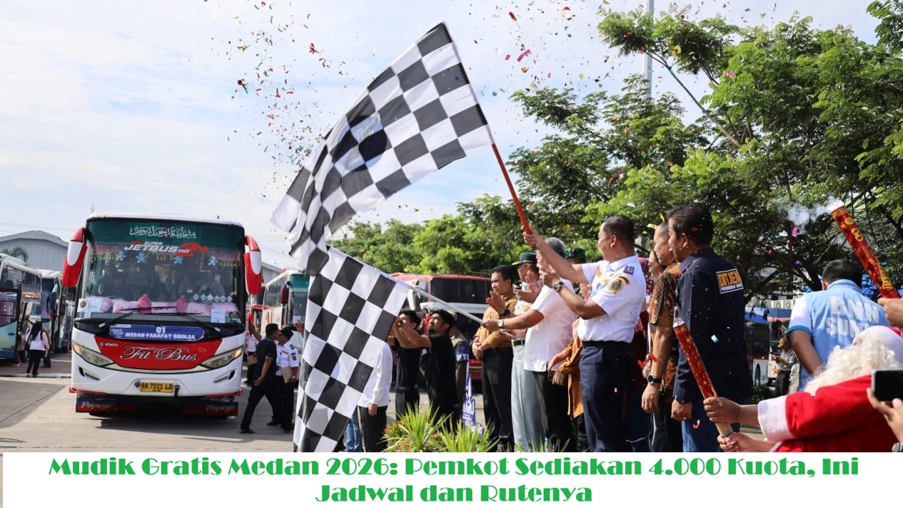 Mudik Gratis Medan 2026: Pemkot Sediakan 4.000 Kuota, Ini Jadwal dan Rutenya