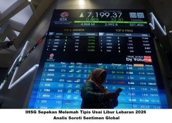 IHSG Sepekan Melemah Tipis Usai Libur Lebaran 2026, Analis Soroti Sentimen Global