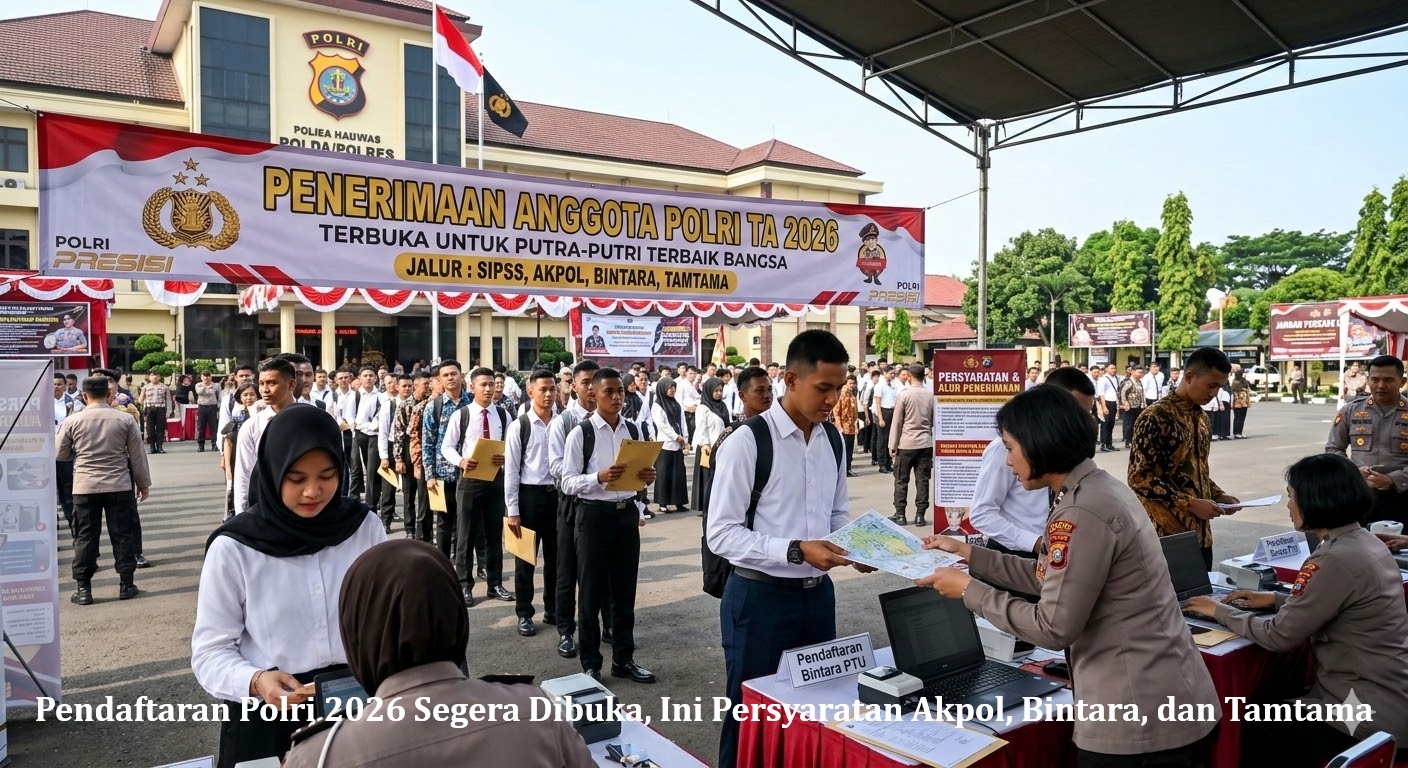 Pendaftaran Polri 2026 Segera Dibuka, Ini Persyaratan Akpol, Bintara, dan Tamtama