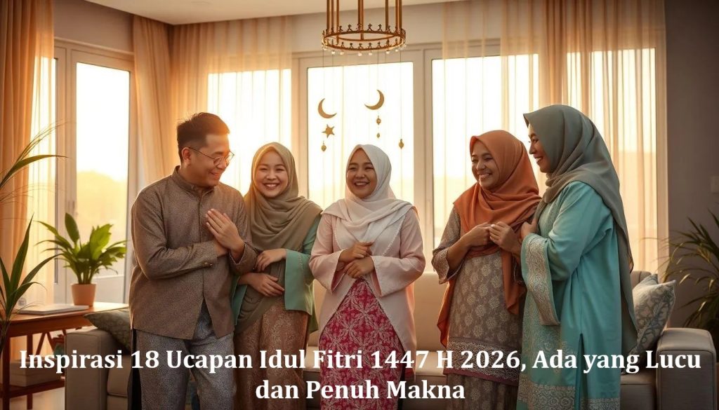 Inspirasi 18 Ucapan Idul Fitri 1447 H 2026, Ada yang Lucu dan Penuh Makna