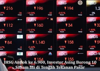 IHSG Anjlok ke 6.900, Investor Asing Borong 10 Saham Ini di Tengah Tekanan Pasar