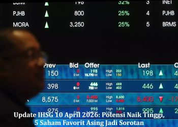 Update IHSG 10 April 2026: Potensi Naik Tinggi, 5 Saham Favorit Asing Jadi Sorotan