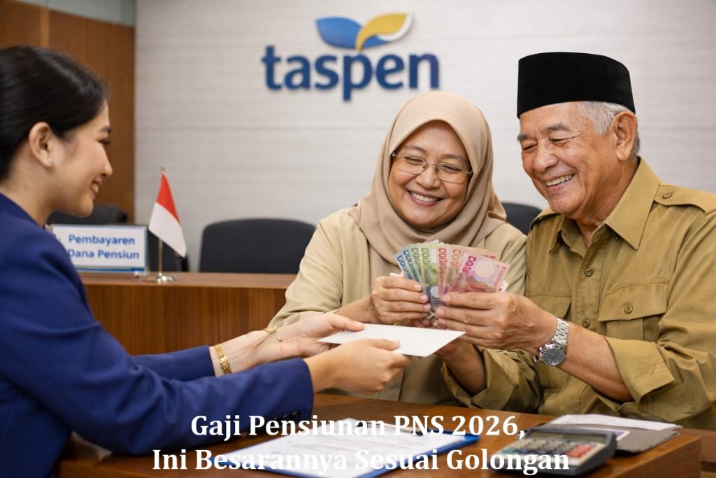 Gaji Pensiunan PNS 2026, Ini Besarannya Sesuai Golongan