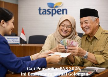 Gaji Pensiunan PNS 2026, Ini Besarannya Sesuai Golongan