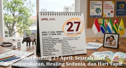 Hari Penting 27 April: Sejarah Hari Pemasyarakatan, Healing Sedunia, dan Hari Tapir