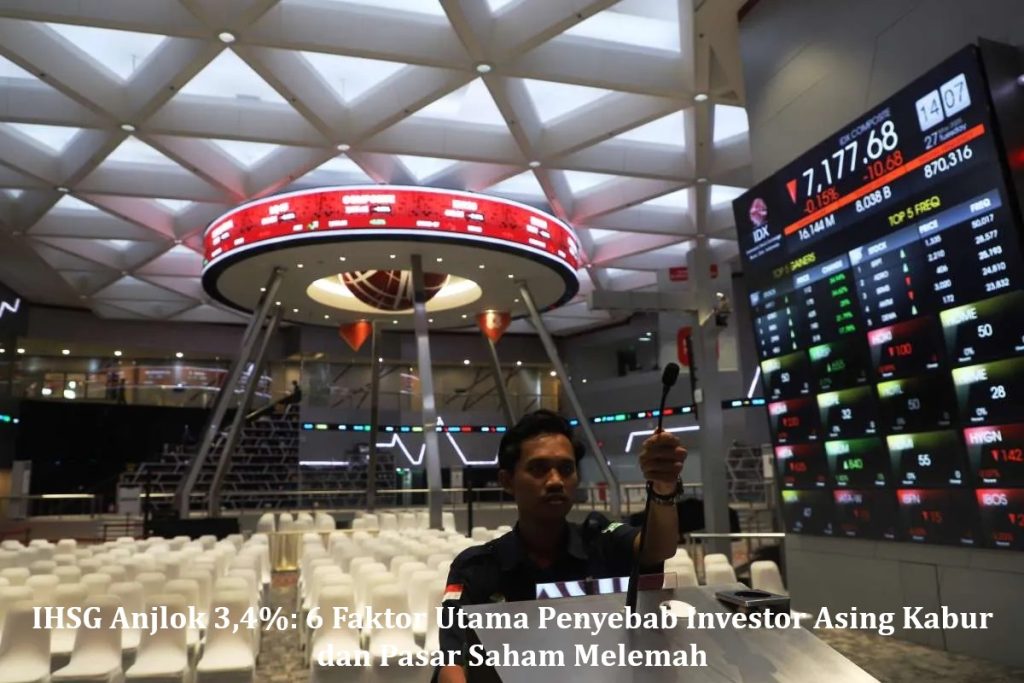 IHSG Anjlok 3,4%: 6 Faktor Utama Penyebab Investor Asing Kabur dan Pasar Saham Melemah