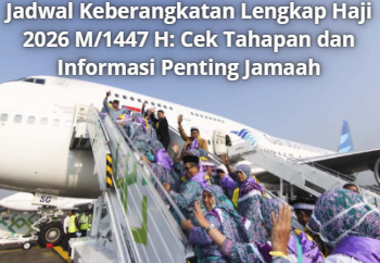 Jadwal Keberangkatan Lengkap Haji 2026 M/1447 H: Cek Tahapan dan Informasi Penting Jamaah