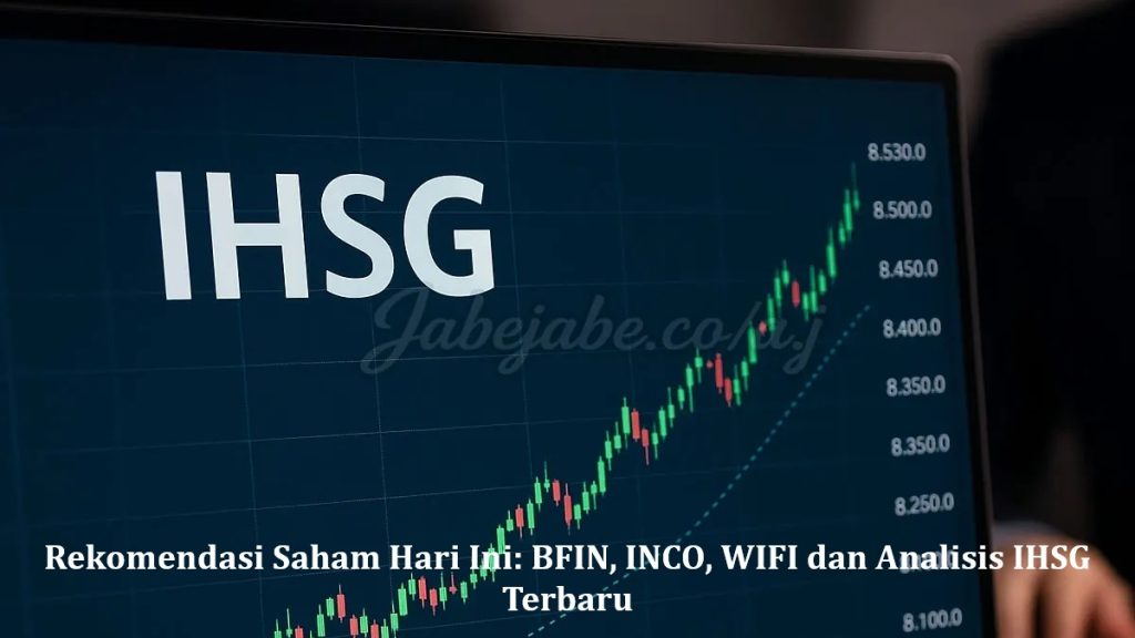 Rekomendasi Saham Hari Ini: BFIN, INCO, WIFI dan Analisis IHSG Terbaru