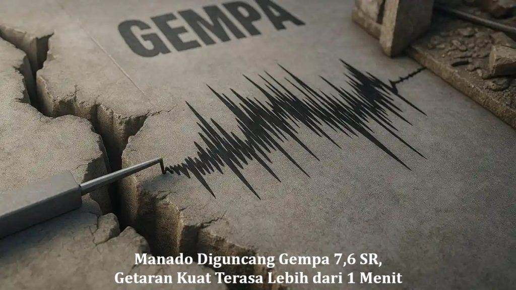 Manado Diguncang Gempa 7,6 SR, Getaran Kuat Terasa Lebih dari 1 Menit