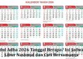 Idul Adha 2026 Tanggal Berapa? Ini Jadwal Libur Nasional dan Cuti Bersamanya