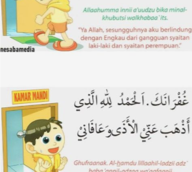 Doa Masuk dan Keluar Kamar Mandi Lengkap dengan Adabnya