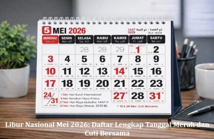 Libur Nasional Mei 2026: Daftar Lengkap Tanggal Merah dan Cuti Bersama
