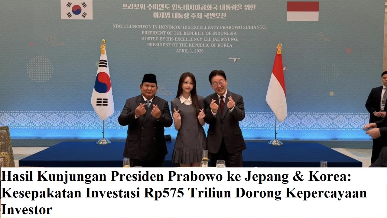 Hasil Kunjungan Presiden Prabowo ke Jepang & Korea: Kesepakatan Investasi Rp575 Triliun Dorong Kepercayaan Investor
