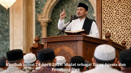 Khutbah Jumat 24 April 2026: Shalat sebagai Tiang Agama dan Penenang Jiwa