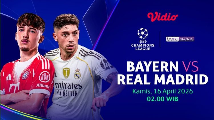 Link Live Streaming Bayern Munchen vs Real Madrid Dini Hari Ini, Perebutan Tiket Semifinal Liga Champions