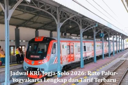 Jadwal KRL Jogja-Solo 2026: Rute Palur-Yogyakarta Lengkap dan Tarif Terbaru