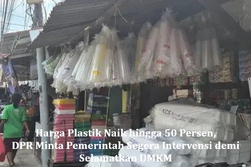 Harga Plastik Naik hingga 50 Persen, DPR Minta Pemerintah Segera Intervensi demi Selamatkan UMKM