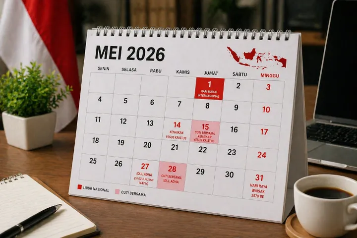 Long Weekend 14–17 Mei 2026: Ini Daftar Libur Nasional dan Cuti Bersama