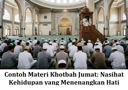 Contoh Materi Khotbah Jumat: Nasihat Kehidupan yang Menenangkan Hati