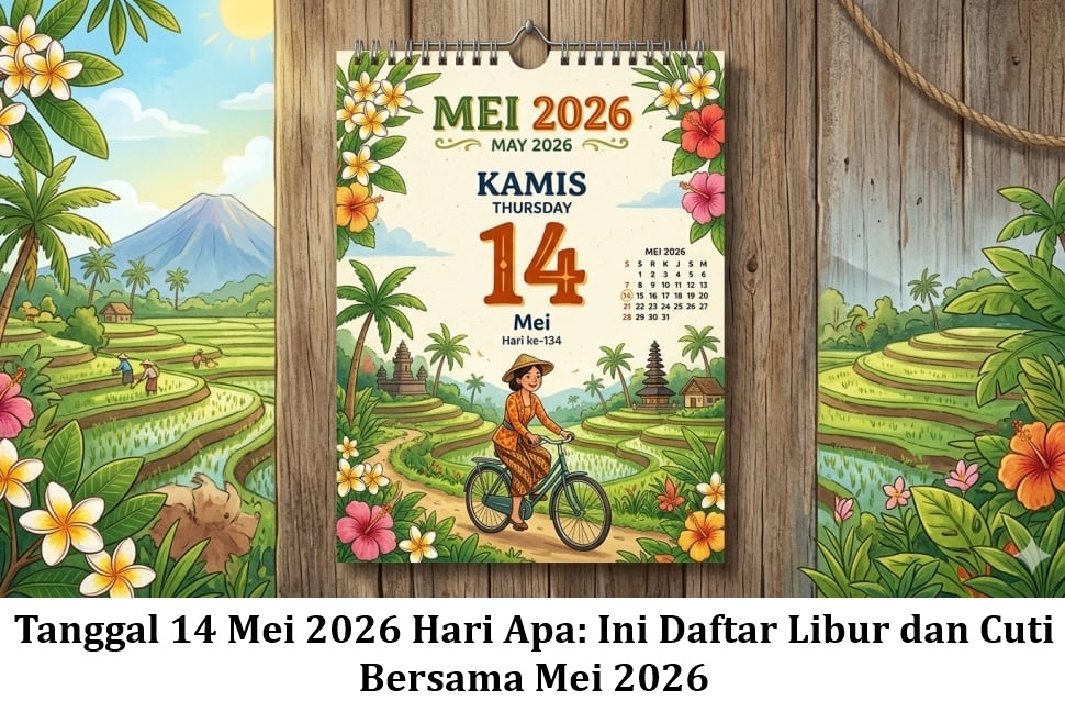 Tanggal 14 Mei 2026 Hari Apa: Ini Daftar Libur dan Cuti Bersama Mei 2026