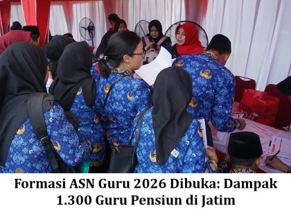 Formasi ASN Guru 2026 Dibuka: Dampak 1.300 Guru Pensiun di Jatim