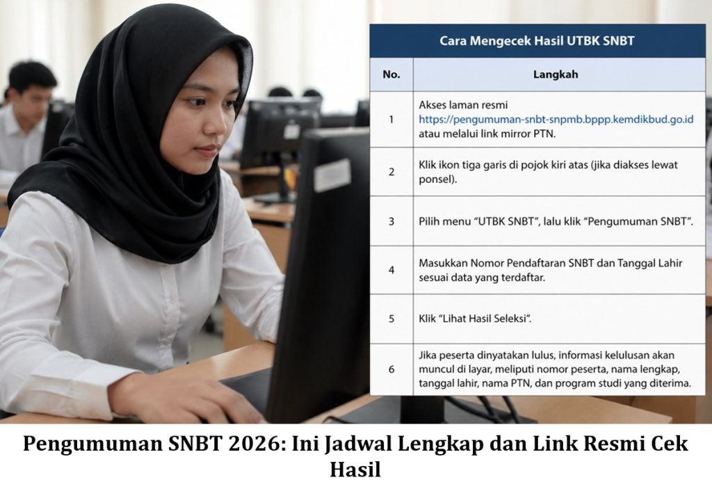 Pengumuman SNBT 2026: Ini Jadwal Lengkap dan Link Resmi Cek Hasil