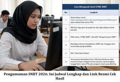 Pengumuman SNBT 2026: Ini Jadwal Lengkap dan Link Resmi Cek Hasil