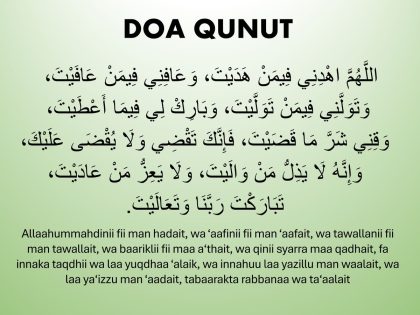 Doa Qunut Subuh Arab, Latin dan Artinya Lengkap Beserta Waktu Membacanya
