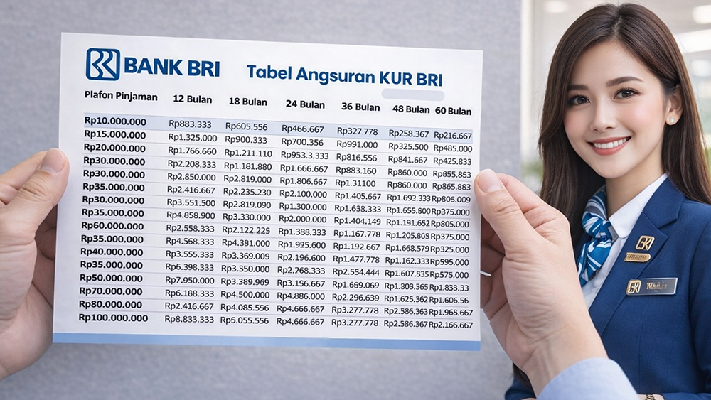 Tabel KUR BRI Juni 2026